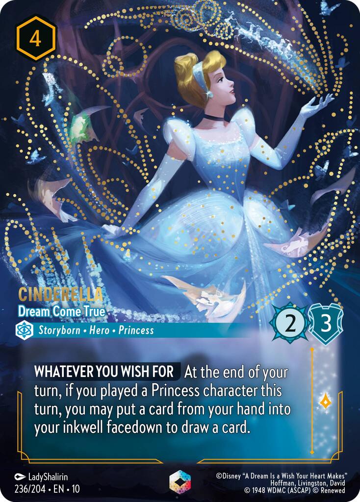 Cinderella - Dream Come True (Enchanted) (236/204) [Whispers in the Well] | Cards and Coasters CA