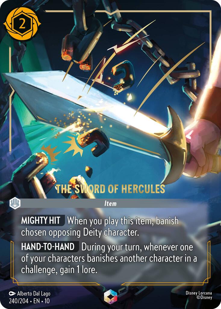 The Sword of Hercules (Enchanted) (240/204) [Whispers in the Well] | Cards and Coasters CA