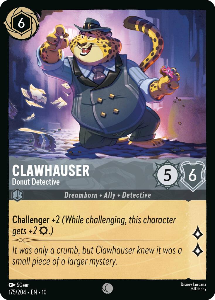 Clawhauser - Donut Detective (175/204) [Whispers in the Well] | Cards and Coasters CA