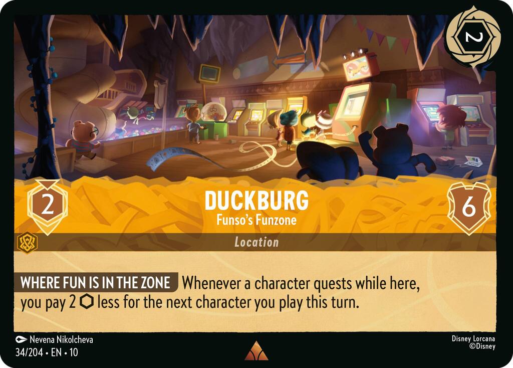 Duckburg - Funso's Funzone (34/204) [Whispers in the Well] | Cards and Coasters CA