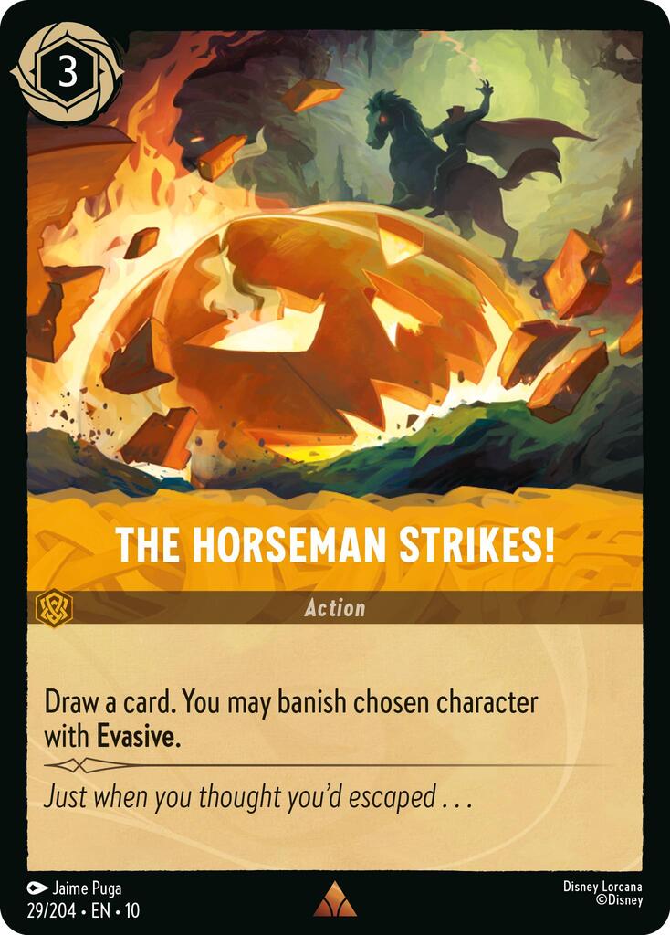 The Horseman Strikes! (29/204) [Whispers in the Well] | Cards and Coasters CA