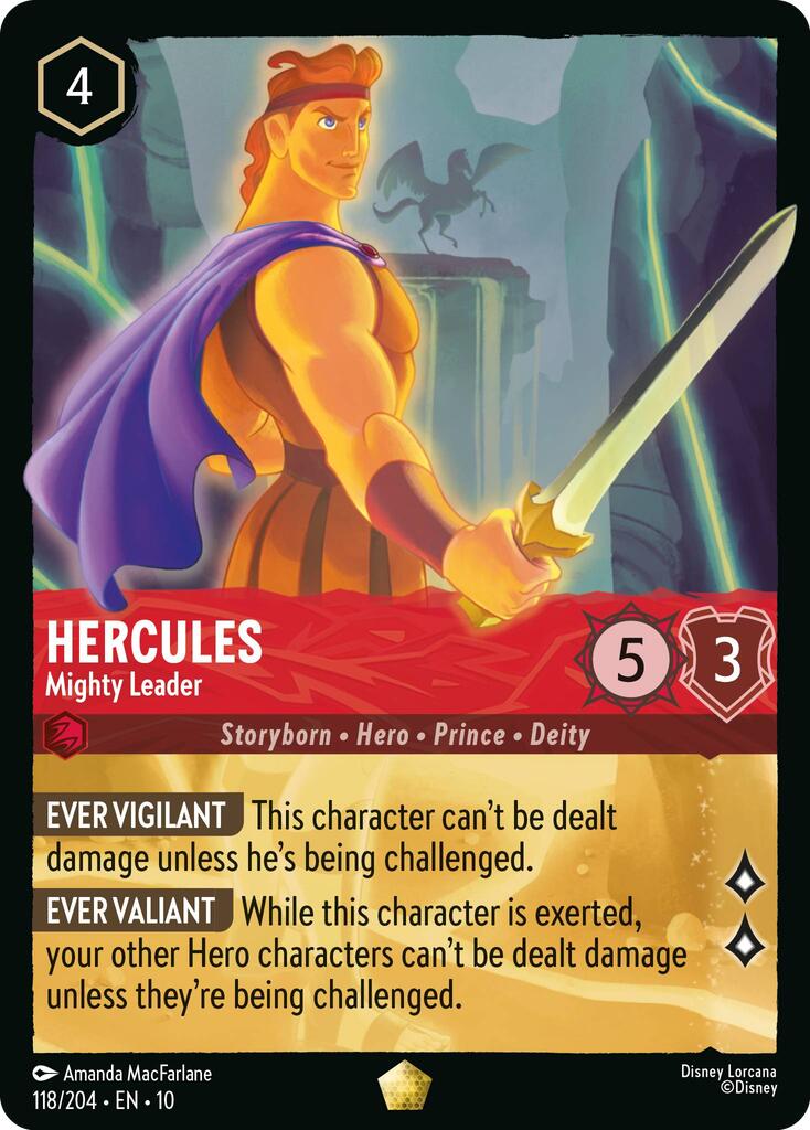 Hercules - Mighty Leader (118/204) [Whispers in the Well] | Cards and Coasters CA