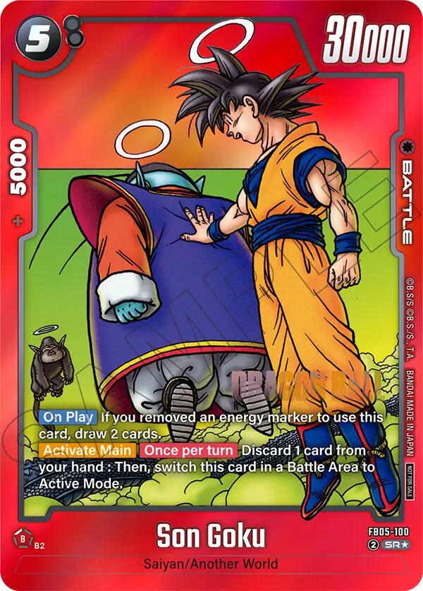 Son Goku (FB05-100) (Limited Pack MANGA Version 02) [Fusion World Promotion Cards] | Cards and Coasters CA