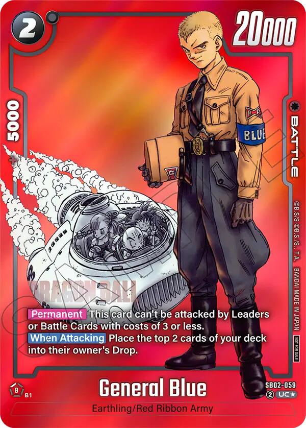 General Blue (SB02-059) (Limited Pack MANGA Version 02) [Fusion World Promotion Cards] | Cards and Coasters CA