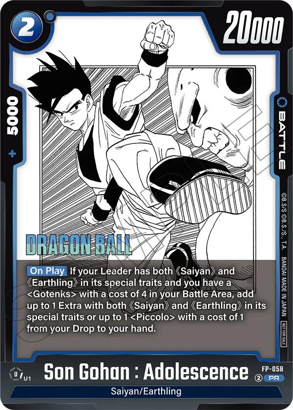 Son Gohan : Adolescence (FP-058) [Fusion World Tournament Cards] | Cards and Coasters CA
