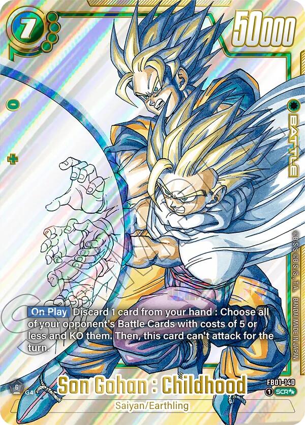Son Gohan : Childhood (FB01-140) [Manga Booster 02] | Cards and Coasters CA