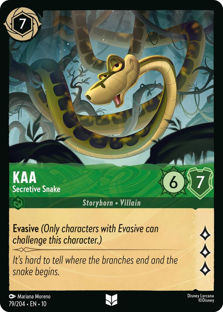 Kaa - Secretive Snake (79/204) [Whispers in the Well] | Cards and Coasters CA