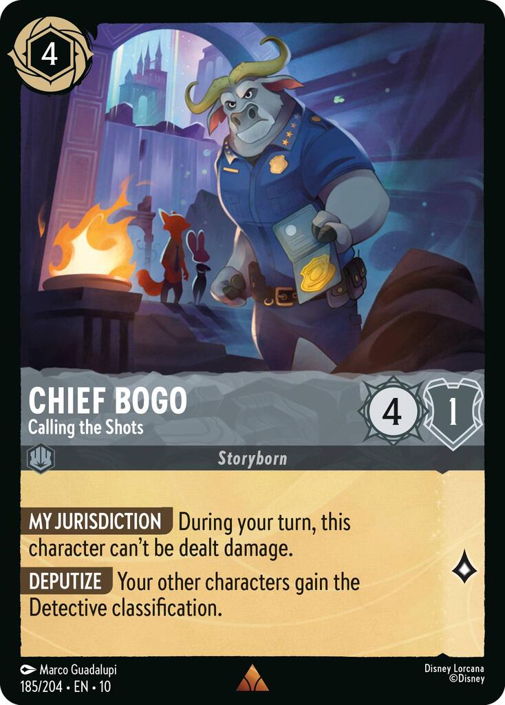 Chief Bogo - Calling the Shots (185/204) [Whispers in the Well] | Cards and Coasters CA