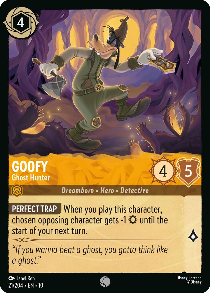 Goofy - Ghost Hunter (21/204) [Whispers in the Well] | Cards and Coasters CA
