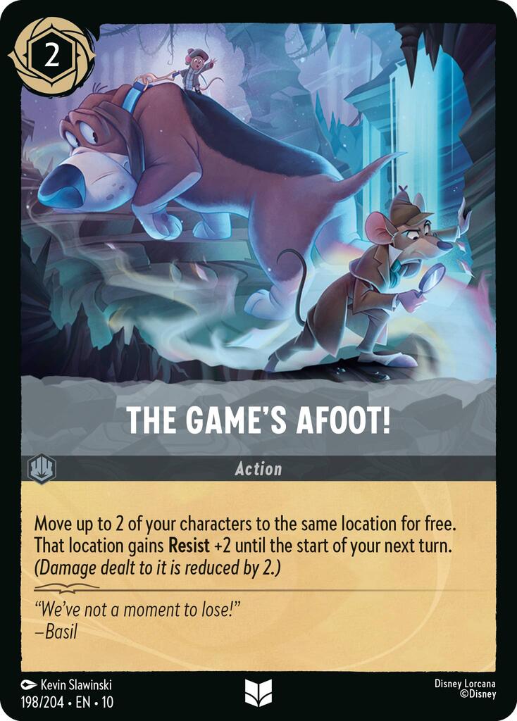 The Game's Afoot! (198/204) [Whispers in the Well] | Cards and Coasters CA
