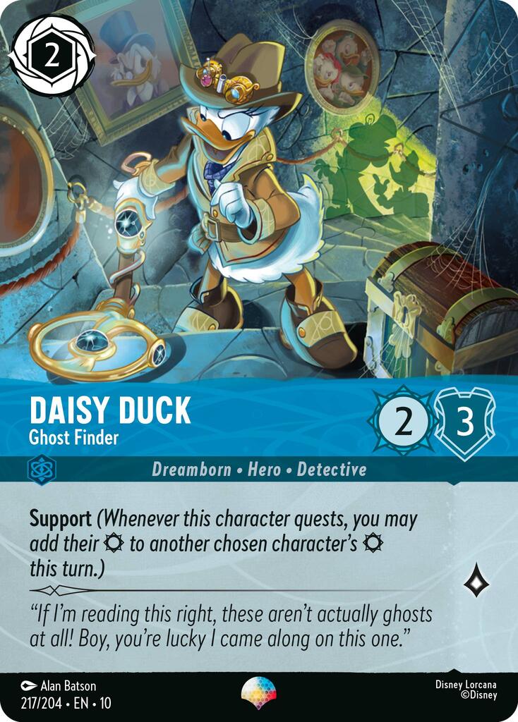 Daisy Duck - Ghost Finder (Epic) (217/204) [Whispers in the Well] | Cards and Coasters CA
