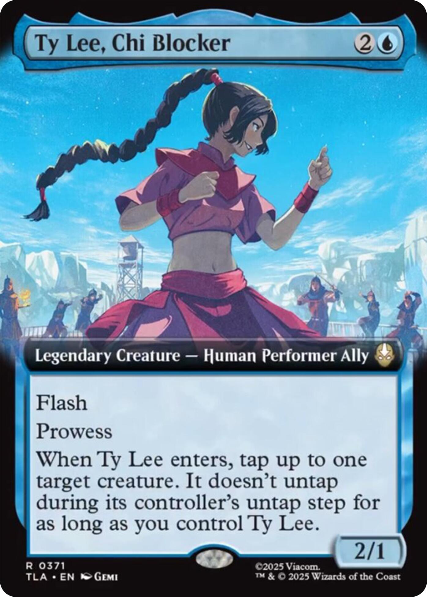 Ty Lee, Chi Blocker (Extended Art) [Avatar: The Last Airbender] | Cards and Coasters CA