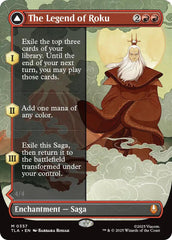 The Legend of Roku (Borderless) [Avatar: The Last Airbender] | Cards and Coasters CA
