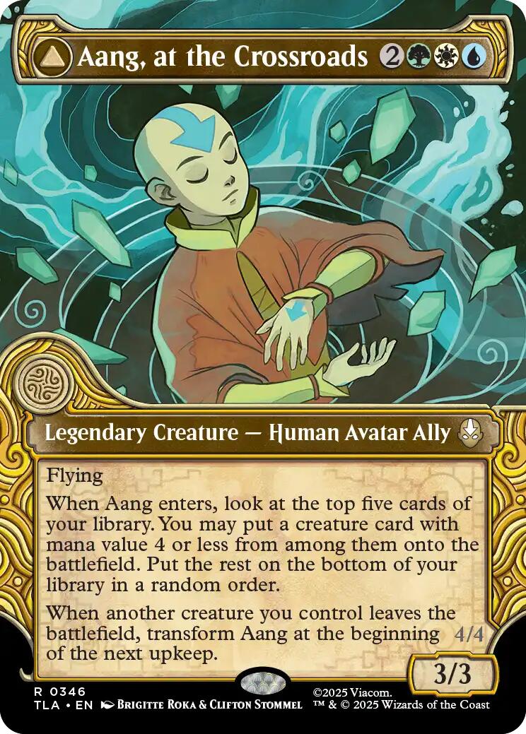 Aang, at the Crossroads (Showcase) [Avatar: The Last Airbender] | Cards and Coasters CA