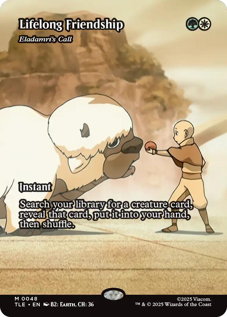 Lifelong Friendship - Eladamri's Call (Borderless) [Avatar: The Last Airbender: Eternal-Legal] | Cards and Coasters CA