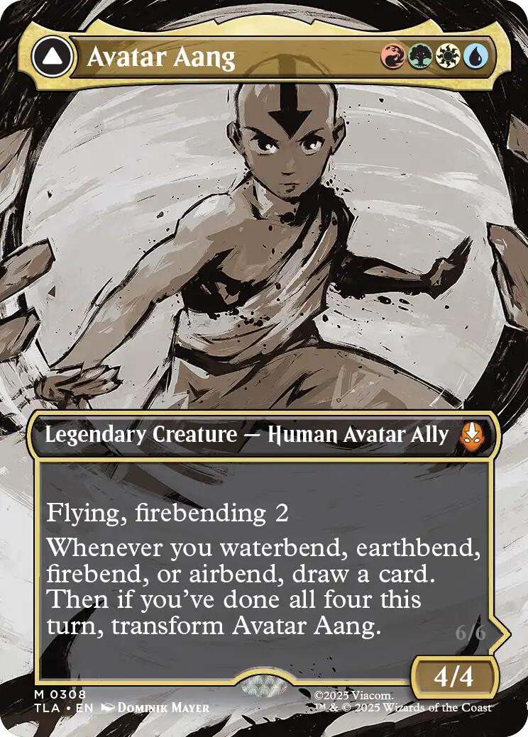 Avatar Aang (Borderless) [Avatar: The Last Airbender] | Cards and Coasters CA