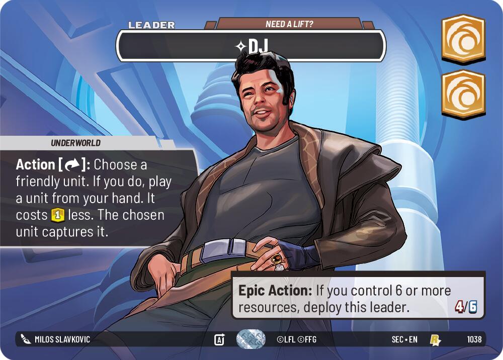 DJ - Need a Lift? (Showcase) (1038) (1038) [Secrets of Power] | Cards and Coasters CA