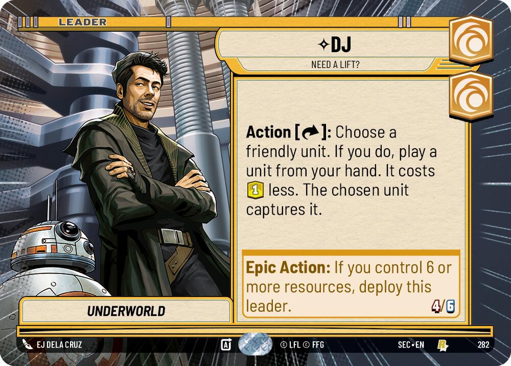 DJ - Need a Lift? (Hyperspace) (282) (282) [Secrets of Power] | Cards and Coasters CA