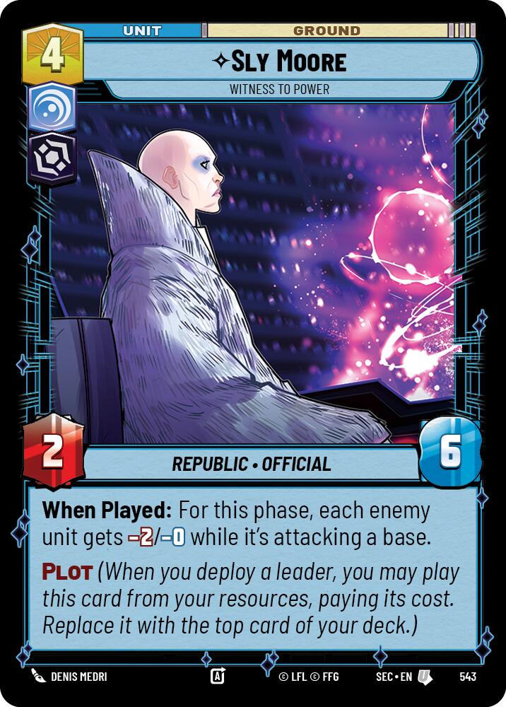 Sly Moore - Witness to Power (Foil) (543) (543) [Secrets of Power] | Cards and Coasters CA