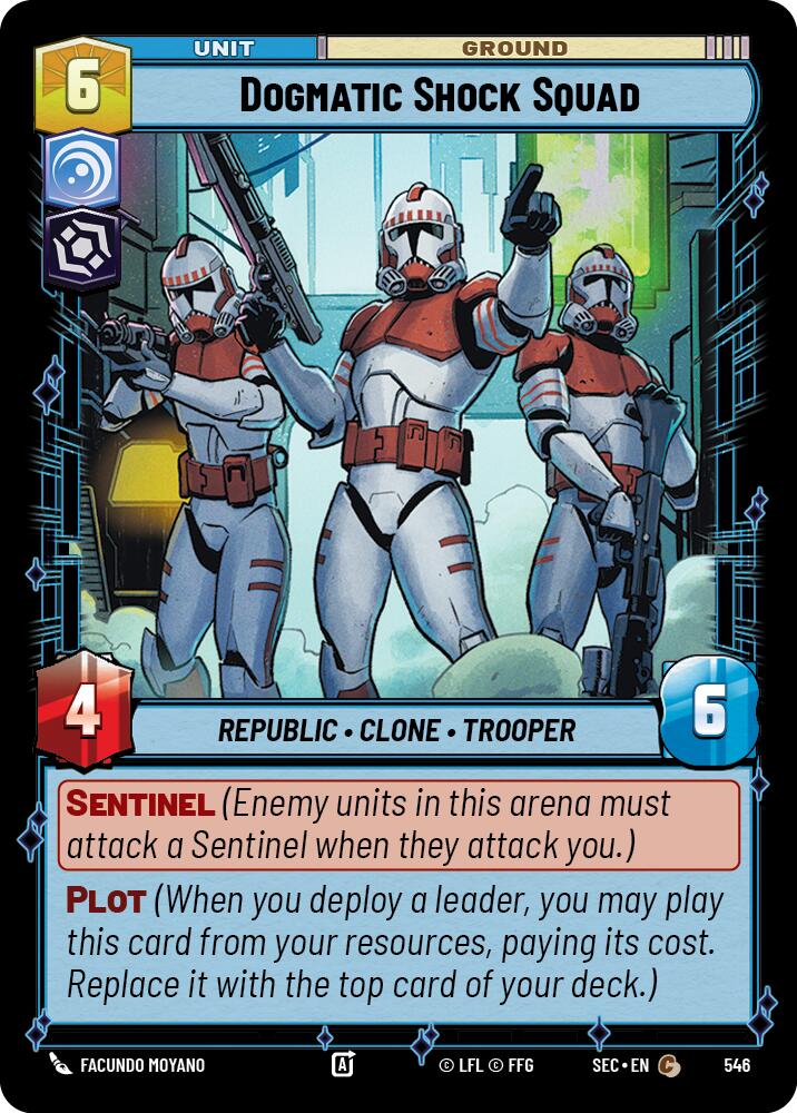 Dogmatic Shock Squad (546) (Foil) (546) [Secrets of Power] | Cards and Coasters CA