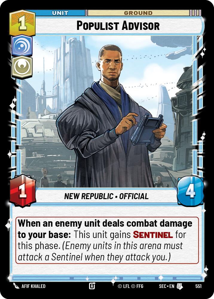 Populist Advisor (551) (Foil) (551) [Secrets of Power] | Cards and Coasters CA