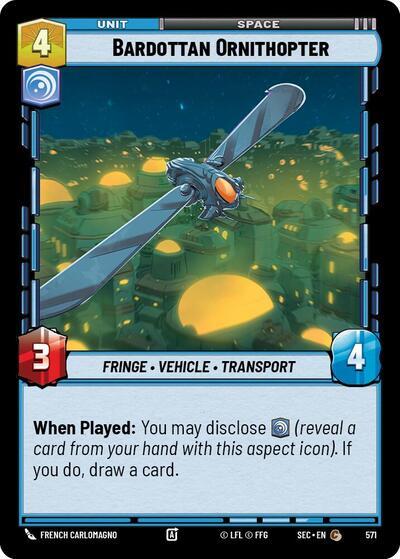 Bardottan Ornithopter (571) (Foil) (571) [Secrets of Power] | Cards and Coasters CA