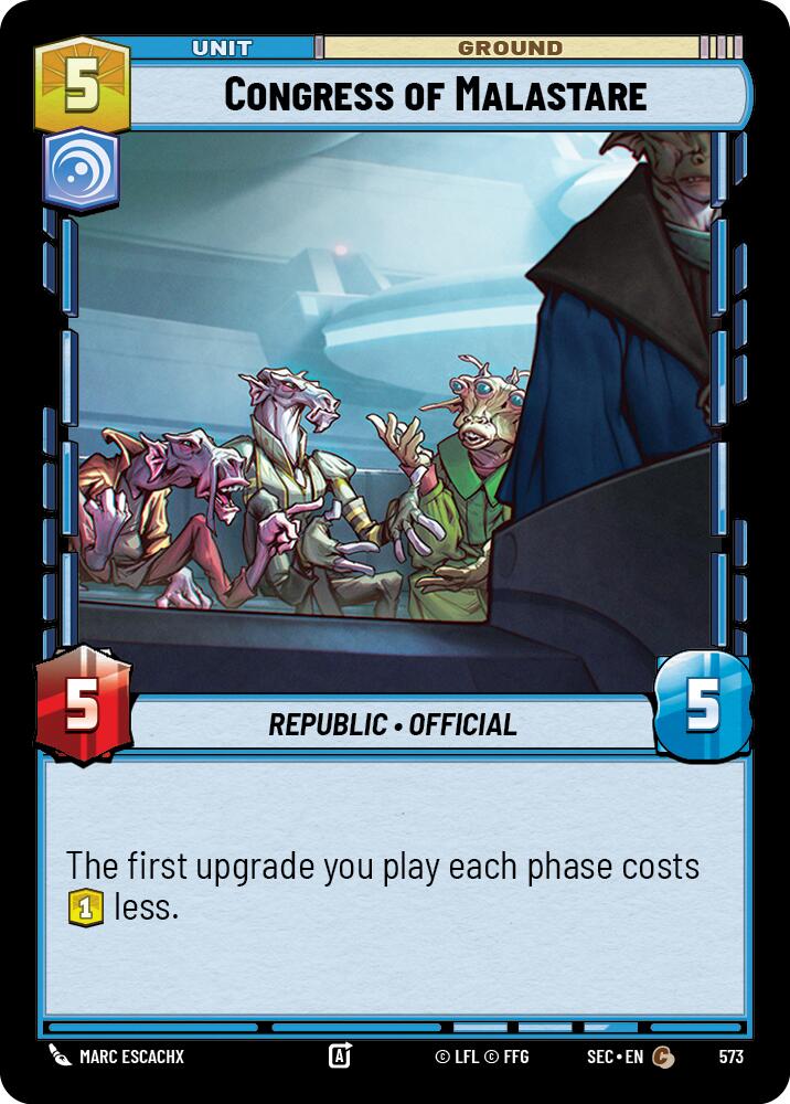 Congress of Malastare (573) (Foil) (574) [Secrets of Power] | Cards and Coasters CA