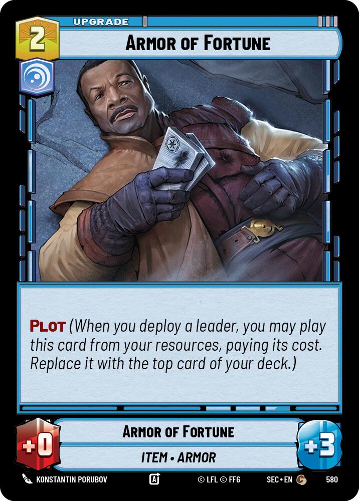 Armor of Fortune (580) (Foil) (580) [Secrets of Power] | Cards and Coasters CA