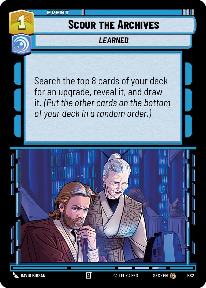 Scour the Archives (582) (Foil) (582) [Secrets of Power] | Cards and Coasters CA