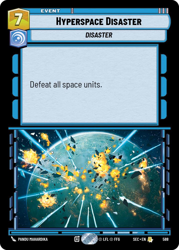 Hyperspace Disaster (588) (Foil) (588) [Secrets of Power] | Cards and Coasters CA