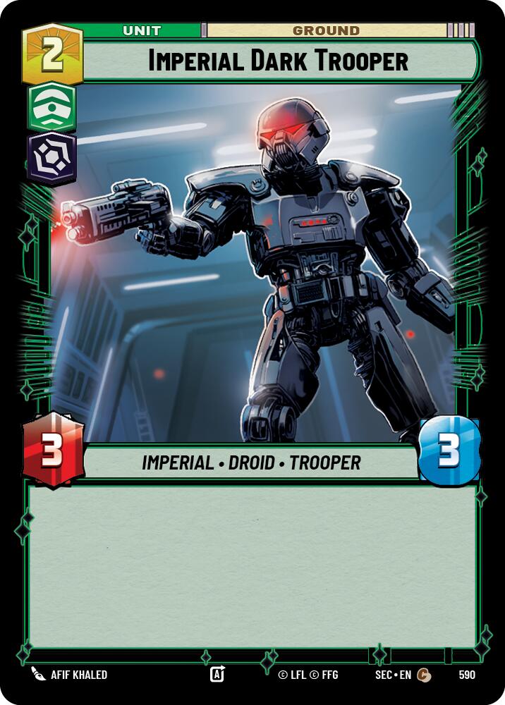 Imperial Dark Trooper (590) (Foil) (590) [Secrets of Power] | Cards and Coasters CA