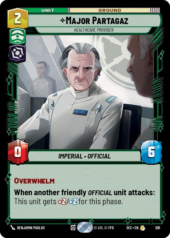 Major Partagaz - Healthcare Provider (Foil) (591) (591) [Secrets of Power] | Cards and Coasters CA