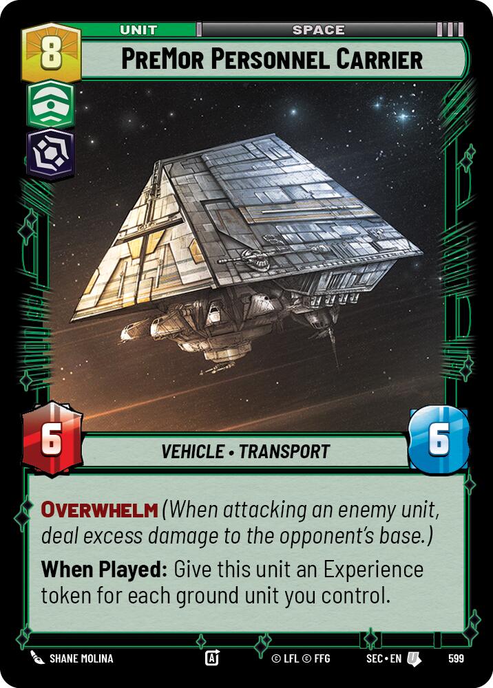 PreMor Personnel Carrier (599) (Foil) (599) [Secrets of Power] | Cards and Coasters CA
