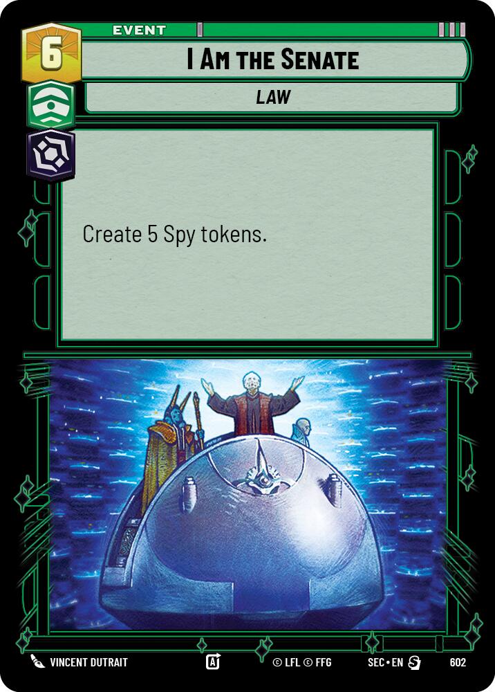I Am the Senate (602) (Foil) (602) [Secrets of Power] | Cards and Coasters CA