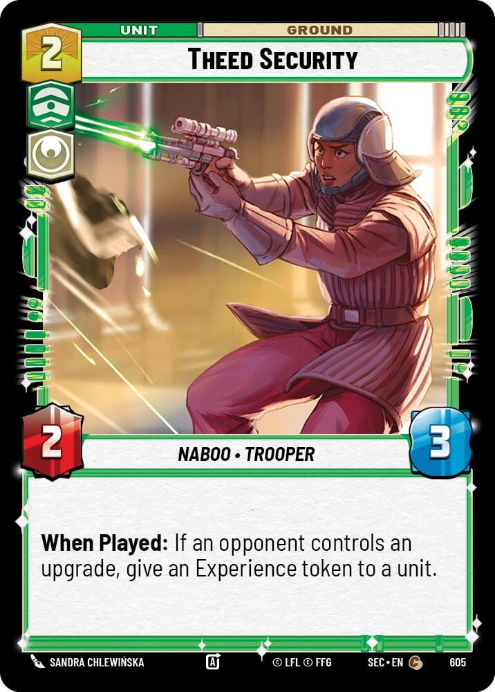Theed Security (605) (Foil) (605) [Secrets of Power] | Cards and Coasters CA