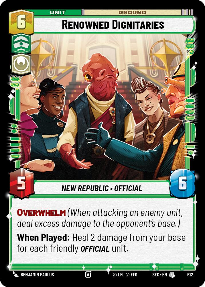 Renowned Dignitaries (612) (Foil) (612) [Secrets of Power] | Cards and Coasters CA