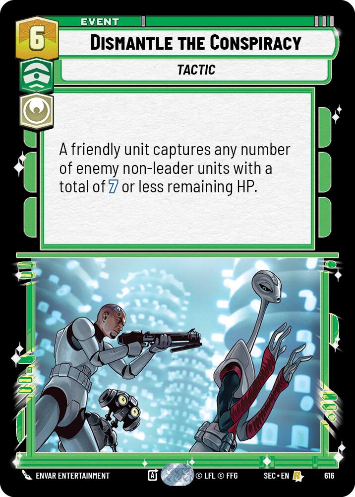 Dismantle the Conspiracy (616) (Foil) (616) [Secrets of Power] | Cards and Coasters CA