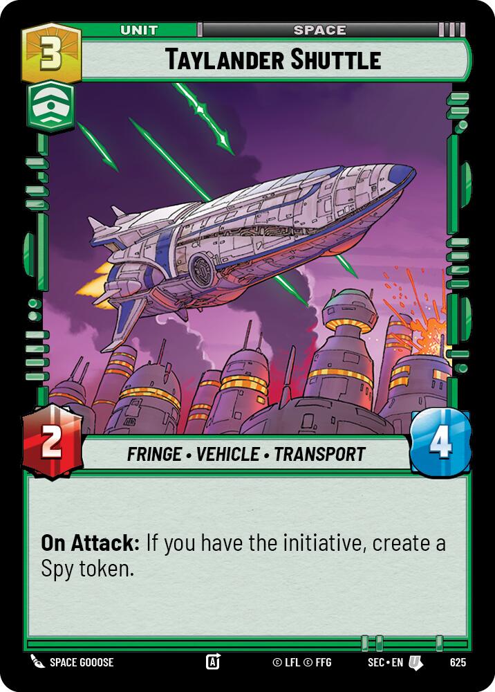 Taylander Shuttle (625) (Foil) (625) [Secrets of Power] | Cards and Coasters CA