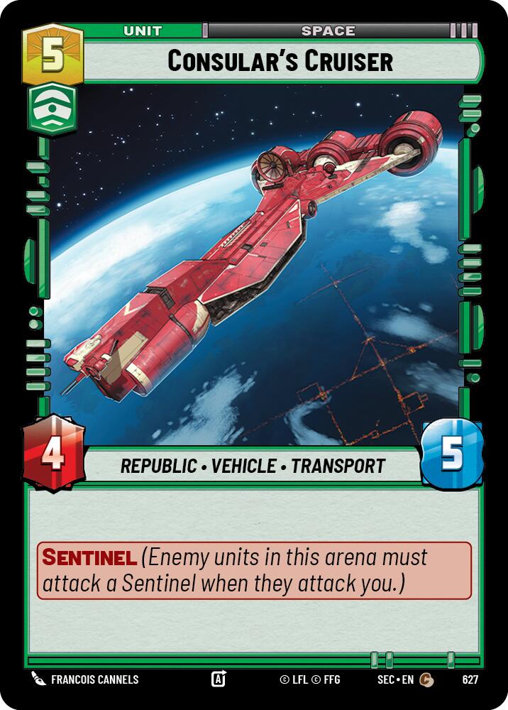 Consular's Cruiser (627) (Foil) (627) [Secrets of Power] | Cards and Coasters CA
