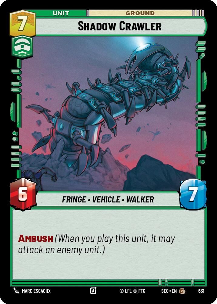 Shadow Crawler (631) (Foil) (631) [Secrets of Power] | Cards and Coasters CA