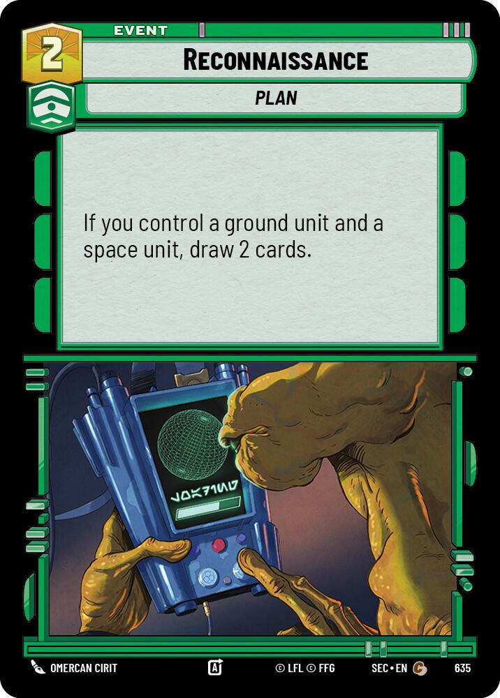 Reconnaissance (635) (Foil) (635) [Secrets of Power] | Cards and Coasters CA