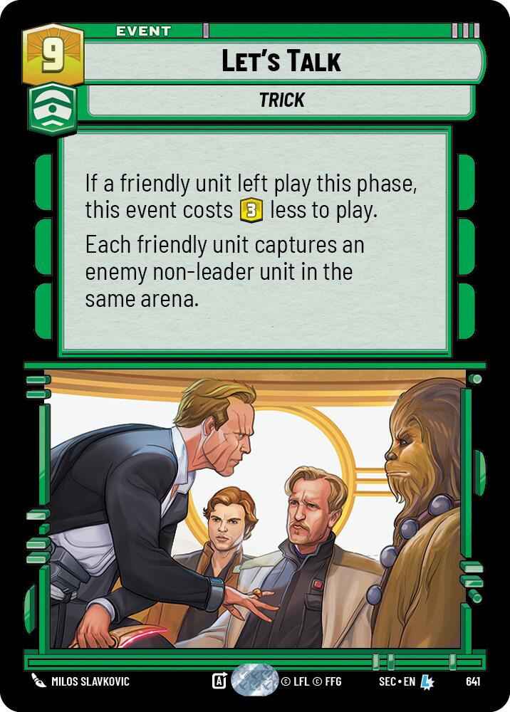 Let's Talk (641) (Foil) (641) [Secrets of Power] | Cards and Coasters CA
