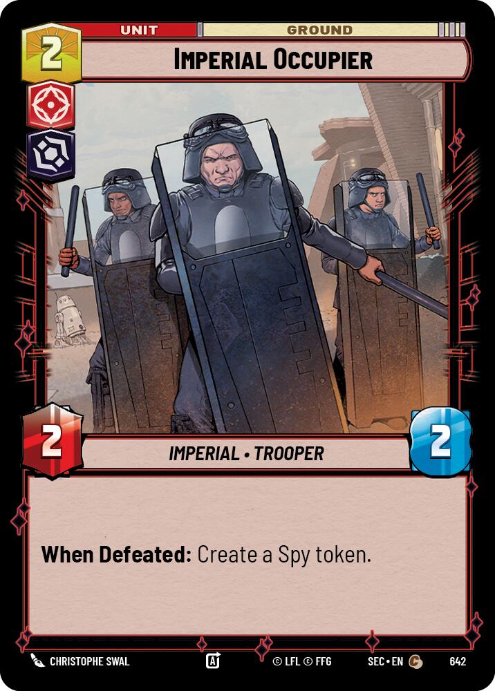 Imperial Occupier (642) (Foil) (642) [Secrets of Power] | Cards and Coasters CA