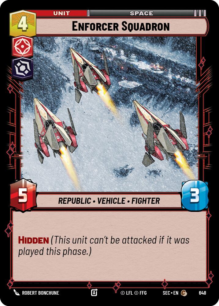 Enforcer Squadron (648) (Foil) (648) [Secrets of Power] | Cards and Coasters CA