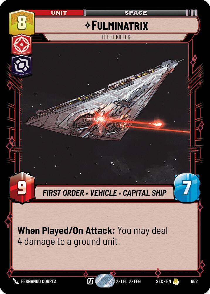 Fulminatrix - Fleet Killer (Foil) (652) (652) [Secrets of Power] | Cards and Coasters CA