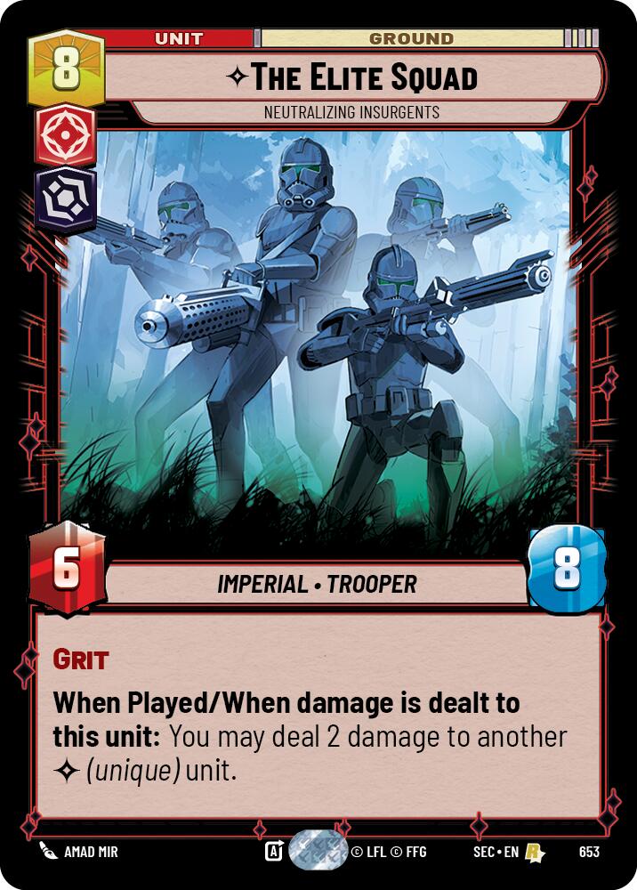 The Elite Squad - Neutralizing Insurgents (Foil) (653) (653) [Secrets of Power] | Cards and Coasters CA