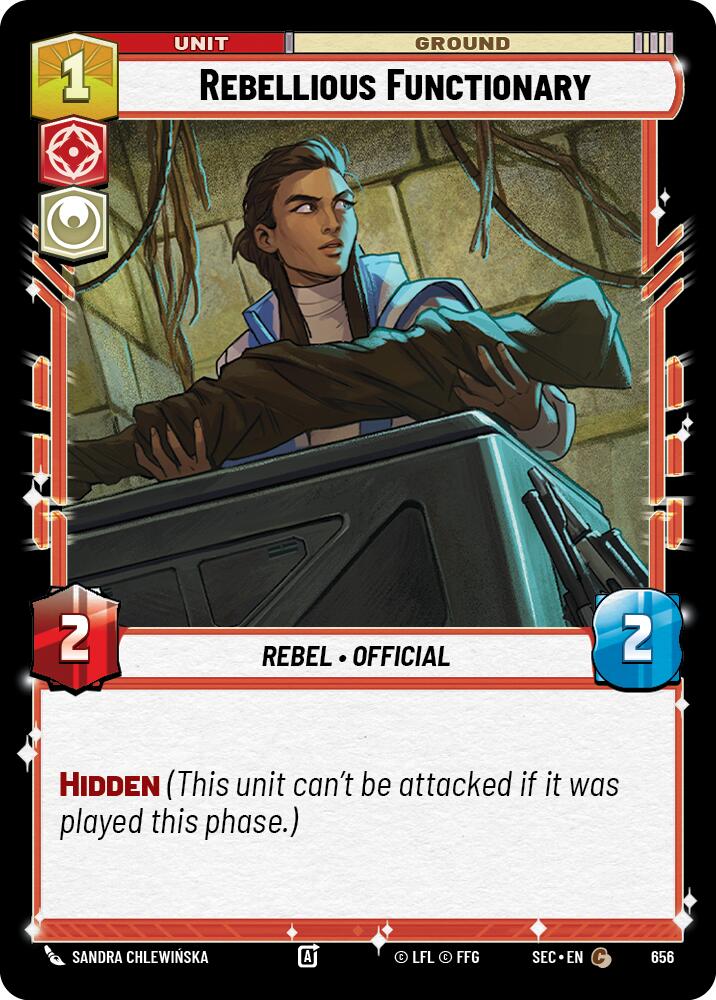 Rebellious Functionary (656) (Foil) (656) [Secrets of Power] | Cards and Coasters CA