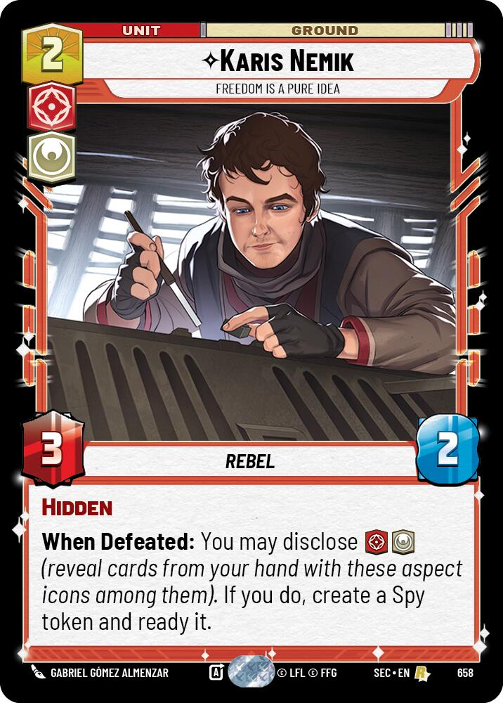 Karis Nemik - Freedom is a Pure Idea (Foil) (658) (658) [Secrets of Power] | Cards and Coasters CA