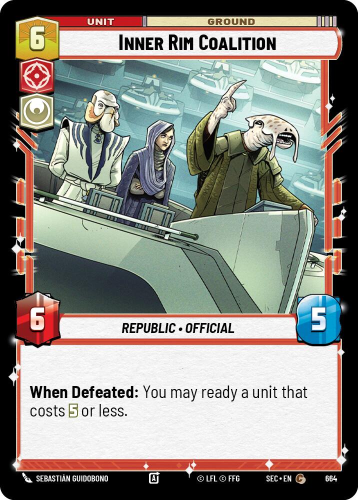 Inner Rim Coalition (664) (Foil) (664) [Secrets of Power] | Cards and Coasters CA