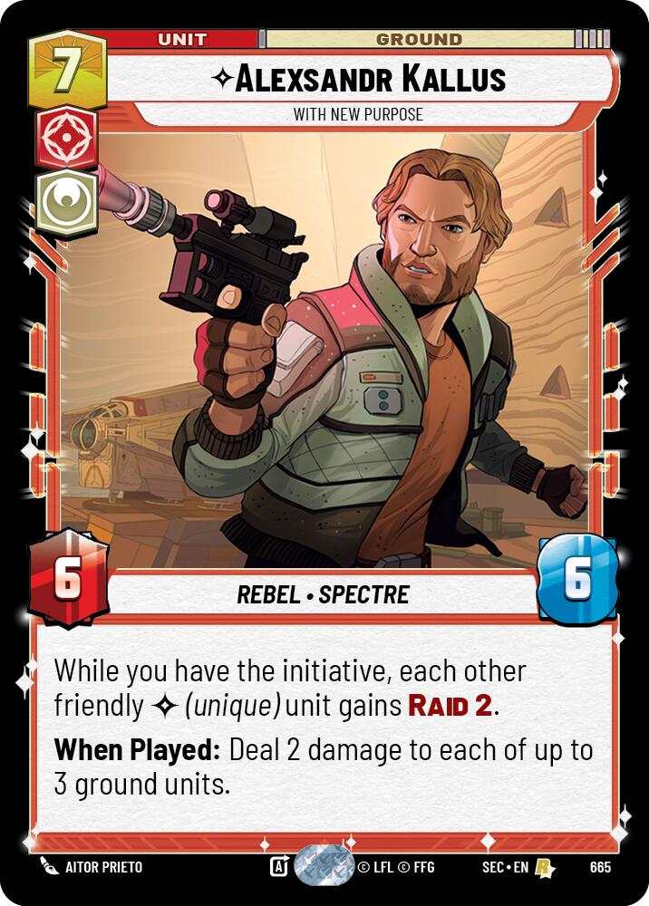 Alexsandr Kallus - With New Purpose (Foil) (665) (665) [Secrets of Power] | Cards and Coasters CA